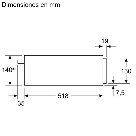 MODULO DE CALENTAMIENTO EMPOTRABLE 20-LITROS NEGRO BOSCH BIC7101B1