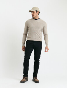 080422 PANTALÓN SPORT S/PINZAS HARRY Negro