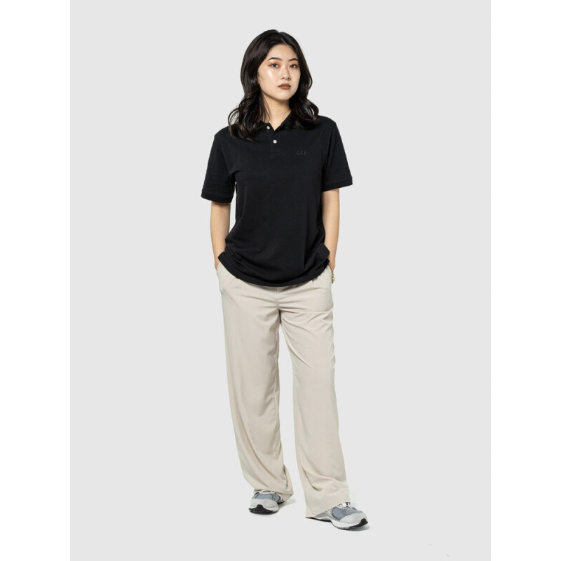 F-LOGO PK POLO BLACK 013