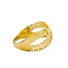 Anillo Cruzado Griego-Oro bajo-Sin piedra-AN8230 sinpiedra