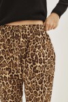 Pantalon Porter Leopard Marron