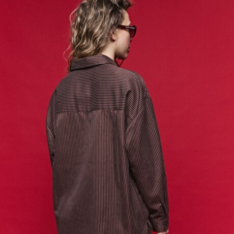 CAMISA LINAR Chocolate