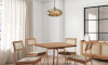 Juego de comedor - Lux Atria Cuadrada Marrón