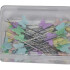 Caja Con Alfileres Patchwork Cabeza Fantasía Mariposa X 50 Unidades Caja Con Alfileres Patchwork Cabeza Fantasía Mariposa X 50 Unidades