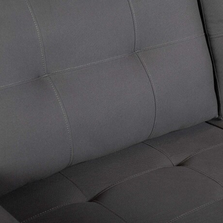 SILLÓN 3 CUERPOS TELA GRIS PIRIA GRIS OSC