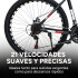 Bicicleta Kajla Montaña Rodado 26 Freno Disco 21 Velocidades Color Negro Rojo