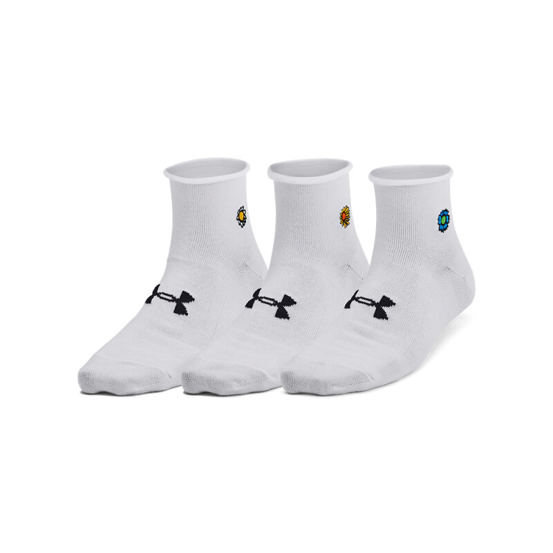 UA W Essential Nov 3pk Qtr-WHT WHT-102