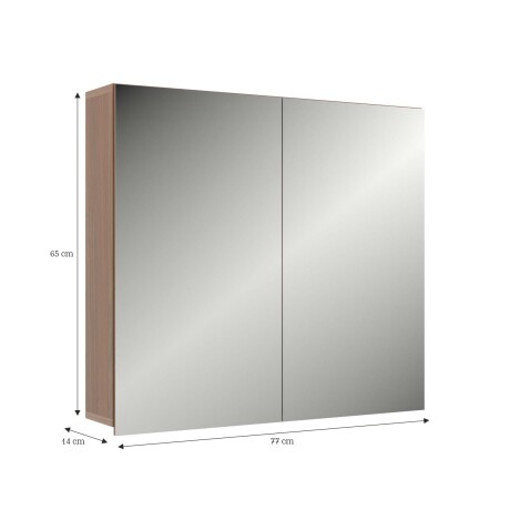 ESPEJO BOTIQUIN MDF MARRON DENVER