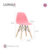 Sillas Eames Lumax Colorido Innovador Moderno Rosa