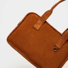 Bolso Capri en cuero gamuza Oxido