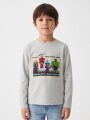 REMERA GAME HERO GRIS MELANGE M