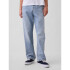 V-RELAXED FIT LT GRAVEL STONE LIGHT WASH
