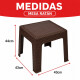 Mesa ratán MARRON