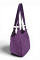 Bolso de Hombro en Tafeta Amasada Violeta