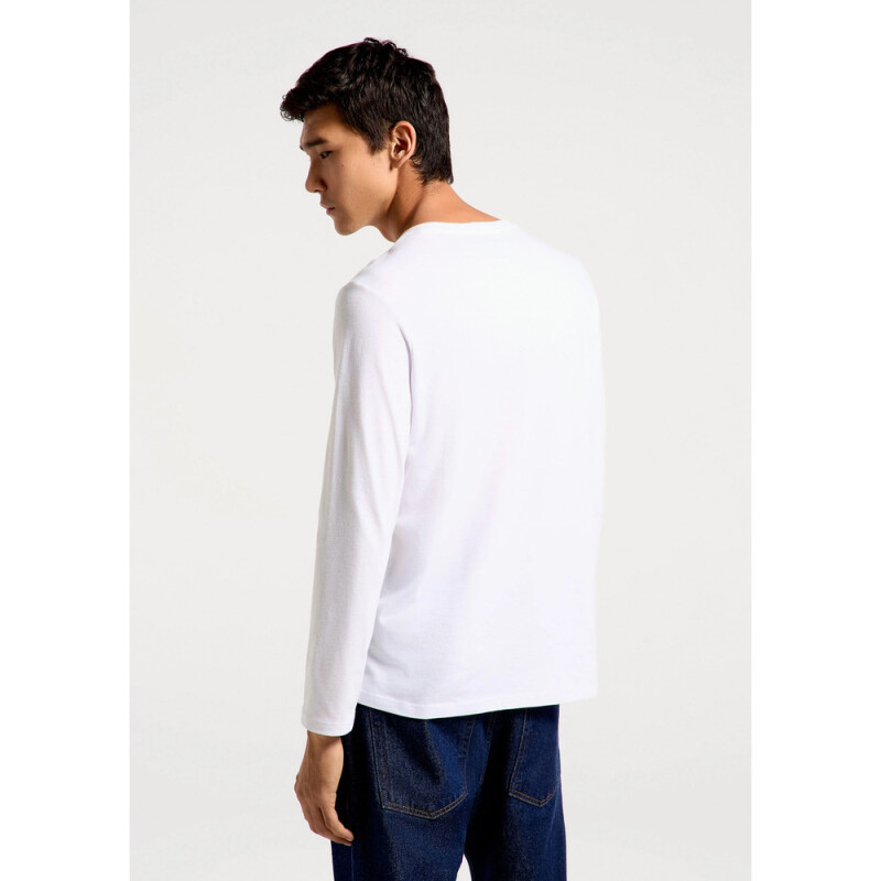 CAMISETA ML MASC BRANCO