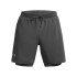 UA LAUNCH 7'' 2-IN-1 SHORTS-GRY GRY-025