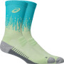 Medias Running Performance Run Sock Crew Unisex Illuminate Yellow/energy Aqua
