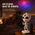 Lámpara Proyector Estrellas Alien Bluetooth Remoto 360 Blanco