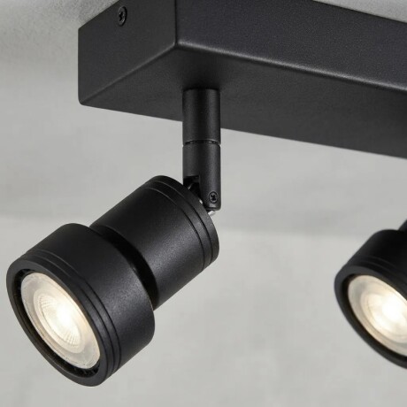 AAS Lámpara De Techo Niza Doble Orientable Negra