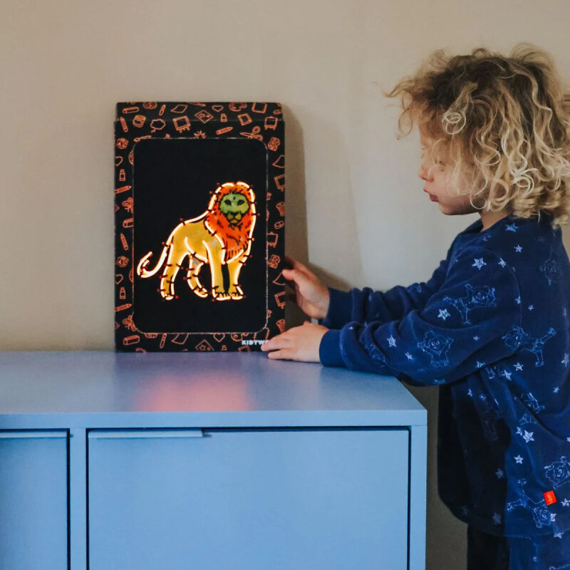 Kit de decoración de pared con luces de animales Kidyneon Kidywolf Kit de decoración de pared con luces de animales Kidyneon Kidywolf