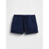 LINEN PO LACE SHORT MILITARY BLUE