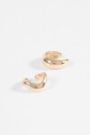 Set earcuff doble wavy dorado