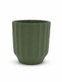 MACETA DECORATIVA CURVA VERDE
