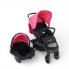 Coche Travel System ELORA TS + Baby Silla Bebesit Rosa Coche Travel System ELORA TS + Baby Silla Bebesit Rosa