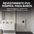 Placa PVC Símil Mármol 2,44x1,22m 3mm Pack X20 Mármol Blanco Gris Claro 1