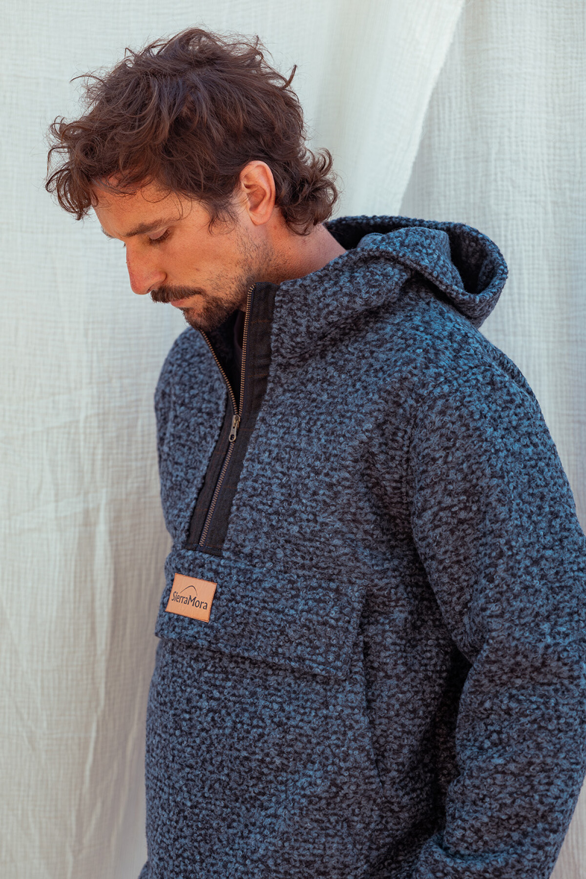 Buzo Pibe Vol2 Azul / Gris