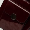 Shopper The Circle en cuero charol Burgundy Niquel