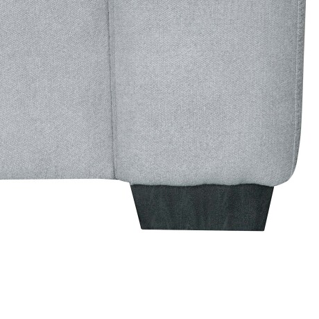 SOFÁ C/CHAISE MÁS DE 4 CUERPOS TELA GRIS DETROIT