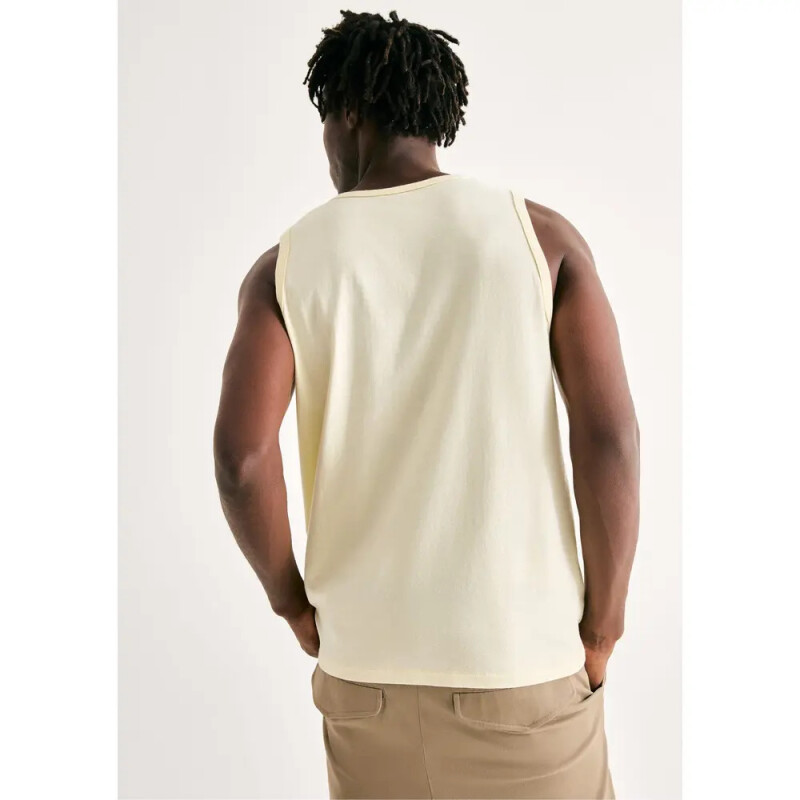 CAMISETA REGATA MASC AMARELO CLARO