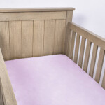Sábana ajustable para cuna Rosa