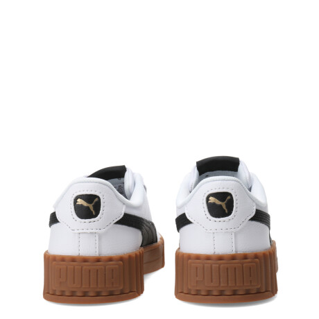 Championes de Mujer Puma Blanco - Negro - Camel