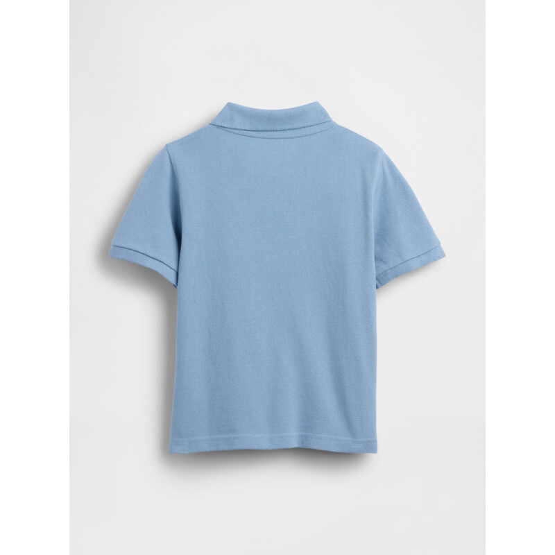 V-FRCH LOGO SS PIQUE POLO GR BLUE SUEDE