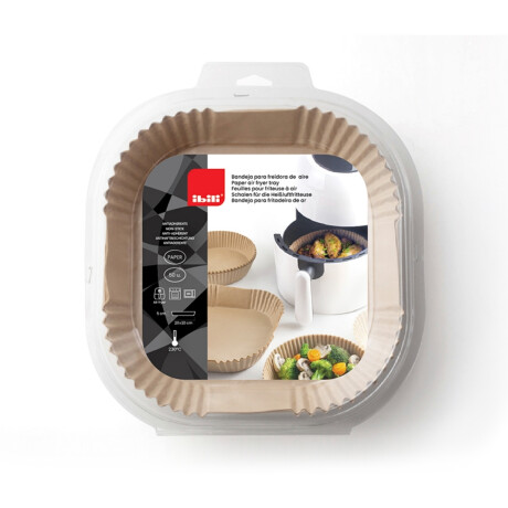 Bandeja Desechable Cuadrada para Freidora de Aire 50 Unidades Bandeja Desechable Cuadrada para Freidora de Aire 50 Unidades