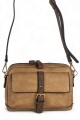 Cartera bandolera Marrón con beige