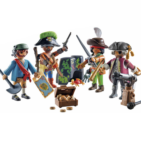 Set de Cuatros Piratas Playmobil 83 Piezas U