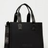 Cartera de mano Flight en nylon washed Negro
