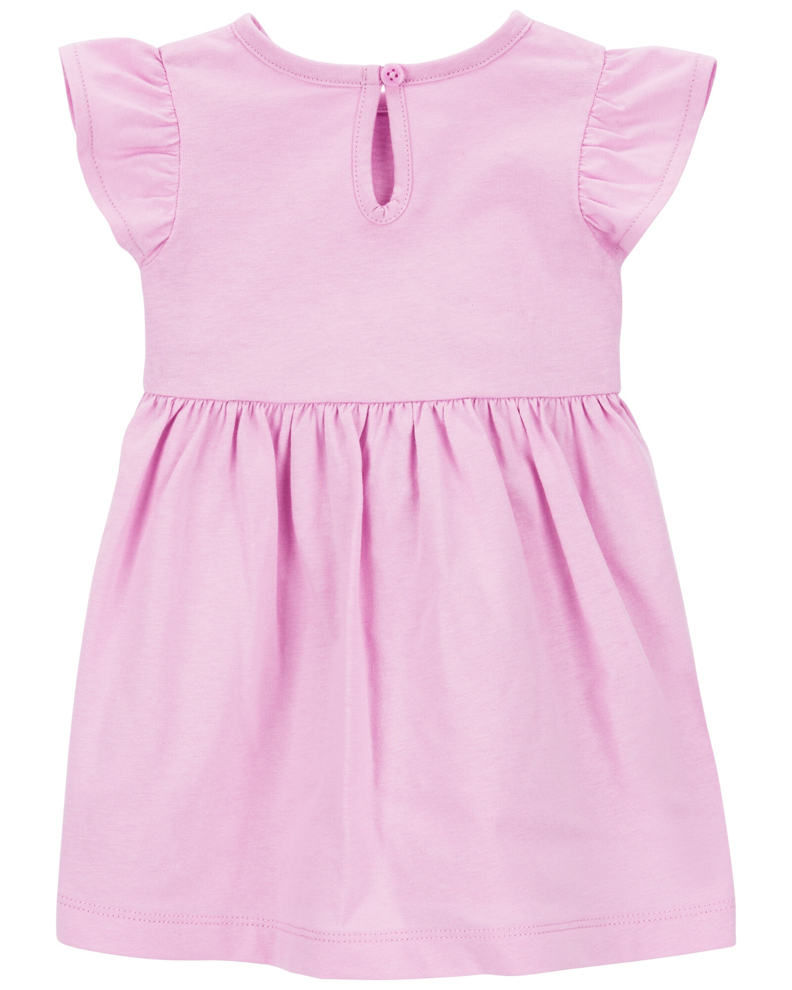 Set dos piezas de algodón, vestido y monito bombachudo Sin color