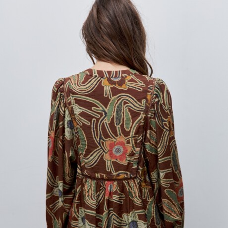 BLUSA FARA Chocolate