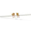 Caravanas Zirconias y oro - Oro bajo - Zirconia- CA8077 sinpiedra