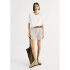 SHORTS FEM CINZA CLARO