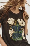 Remera Rock Flower Gris Oscuro