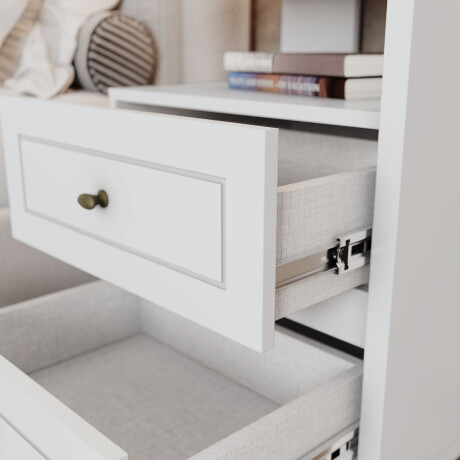 MESA DE LUZ MDF-Y-MDP BLANCO AMERICANO II