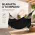 Hamaca Paraguaya Silla Colgante Reforzada Jardín Bolso Color Negro