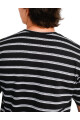 Remera O'Neill Textured Stripe Crew Negro