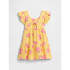 V-SL TIER DRESS FRENCH ALMOND