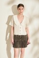 BLUSA BOSQUE Manteca